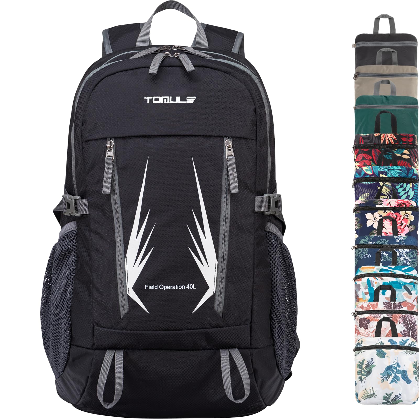 TOMULE Day Hiking Backpack - Small Waterproof Travel Backpack for Women, 40L