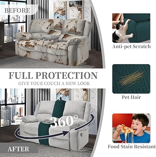 Miniatura 415 de Fundas 100% impermeables para sofá reclinable seccional, fundas para sofá reclinable en forma de L, funda para sofá seccional de esquina en forma de