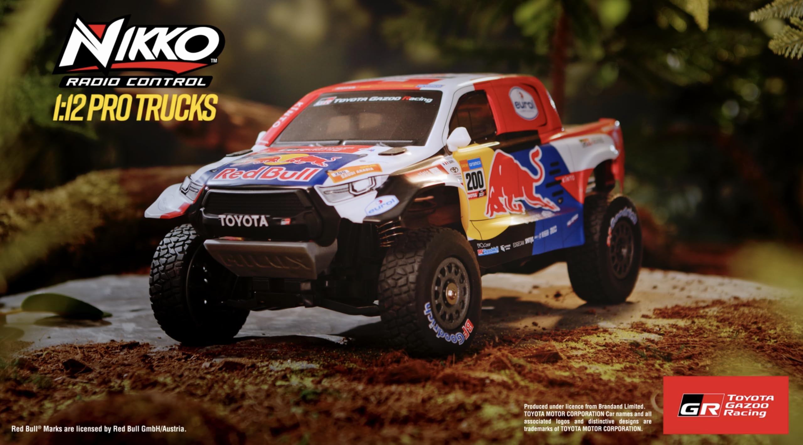 Nikko 10561 Pro Truck Toyota Gazoo Dakar, Remote Controlled RC Car