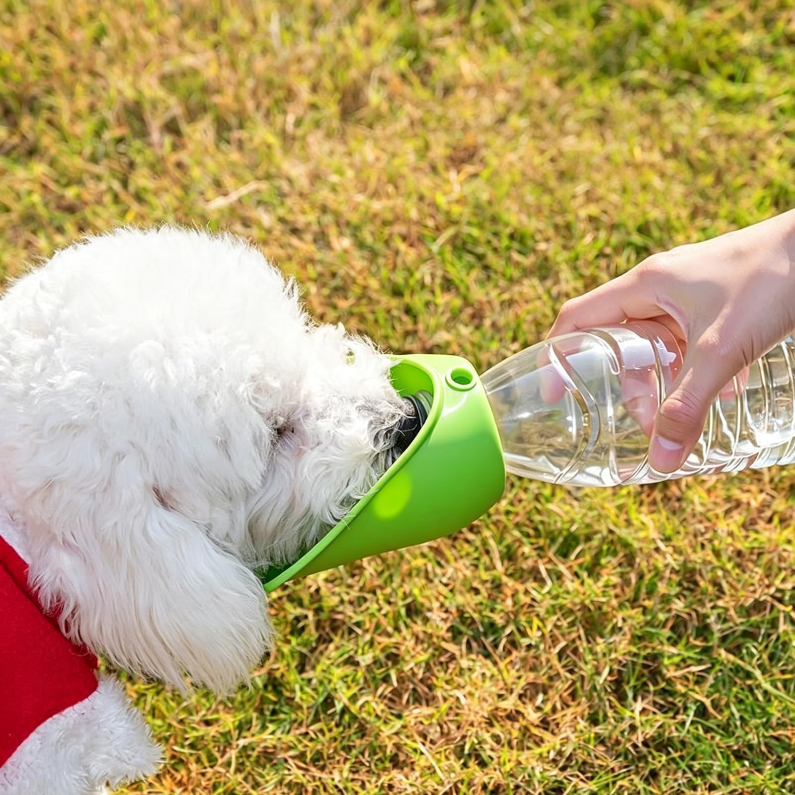 Silikon Trinkaufsatz Hunde Trinkflasche Hunde für Unterwegs Silikon Trinknapfaufsatz für herkömmliche Wasserflaschen Tragbare Hundetrinkflasche für unterwegs, Reisen und Spaziergänge (2pcs)