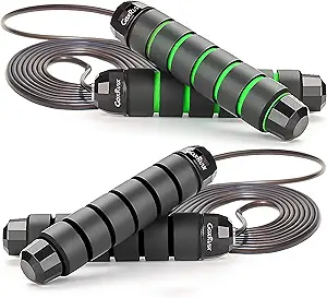 GoxRunx Jump Rope Skipping Rope for Fitness Workout Tangle-Free Speed Jumping Rope for Exercise Jump Ropes for Men Women and Kids