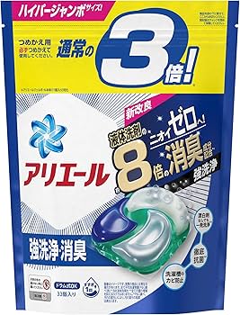Amazon.co.jp: P&G アリエールジェルボール4D ハイパージャンボ 33個