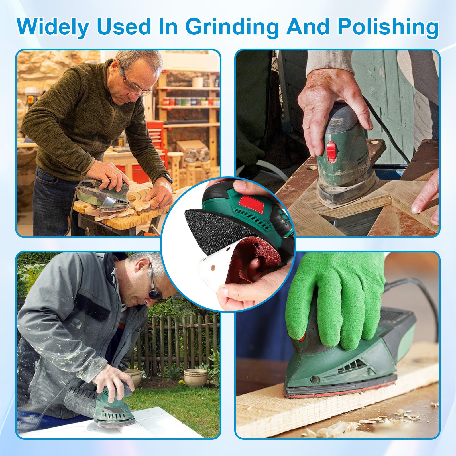 55 Pcs Mouse Sanding Pads - Detail Sander Paper -7