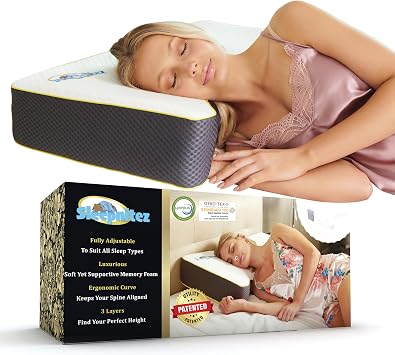 Sleepnitez Snuggle Back & Side Sleeper Pillow for Neck and Shoulder Support