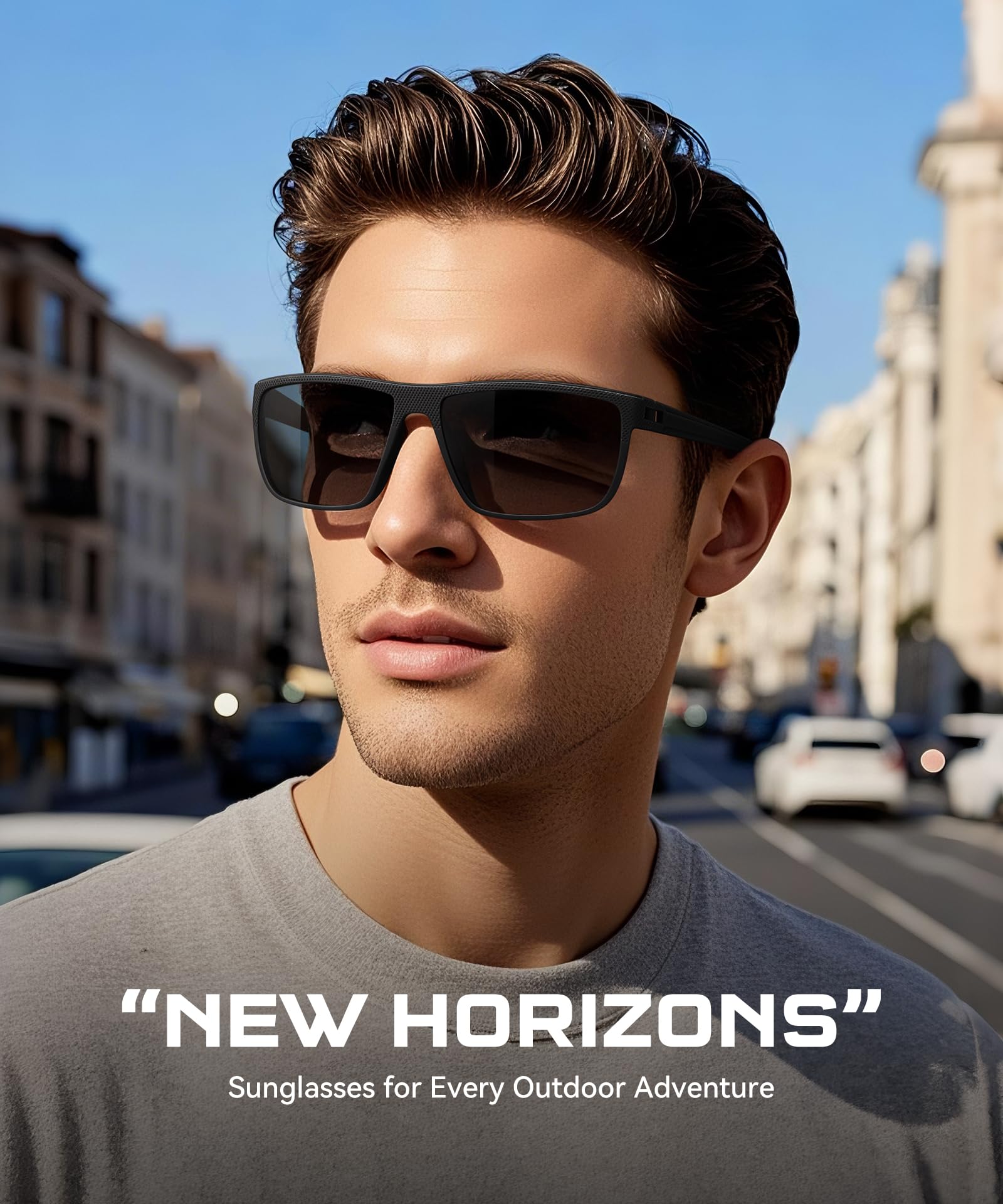 Perfectmiaoxuan Polarisierte Sonnenbrille Herren/Damen, Vintage Elegant Brillengestell Klassisch, HD-Pilotobjektive; Outdoor-Sportarten,Golf,Fahren,Angeln,Reisebrille Mode Sonnenbrille