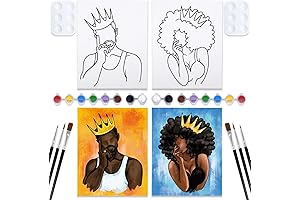 Couples' Creative Getaway: Canvas Painting Kit Bundle for Unforgettable Date Nights