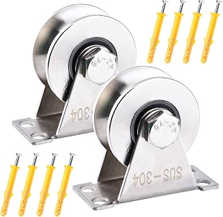 U Type Stainless Steel Groove Wheel Wall-Mounted Ceiling Lifting Pulley