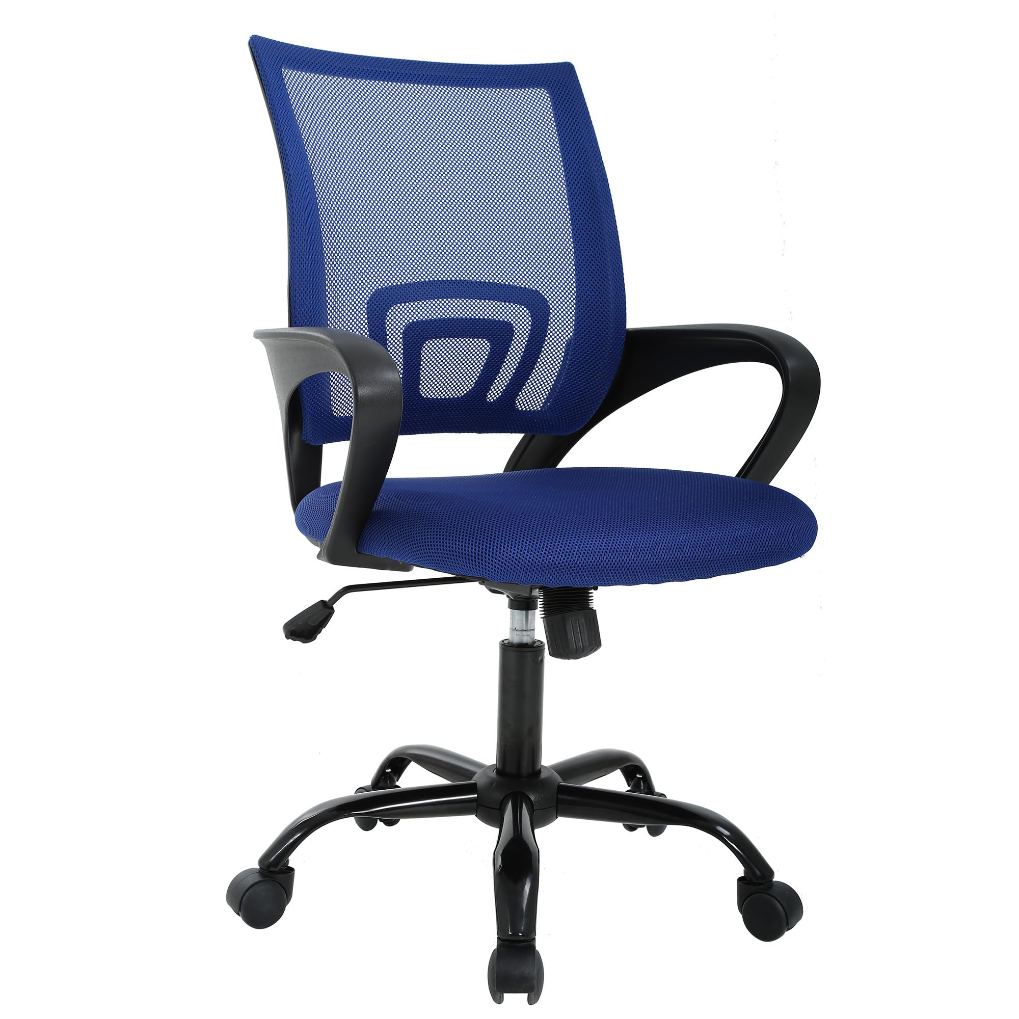 BestOffice Sedia Ufficio Ergonomica – Schienale In Rete, Reclinabile, Con Ruote, Altezza Regolabile (Blu)