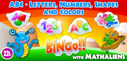 ABC Letters, Numbers, Shapes and Colors with Mathaliens: Preschool All-In-One Learning Adventure A t