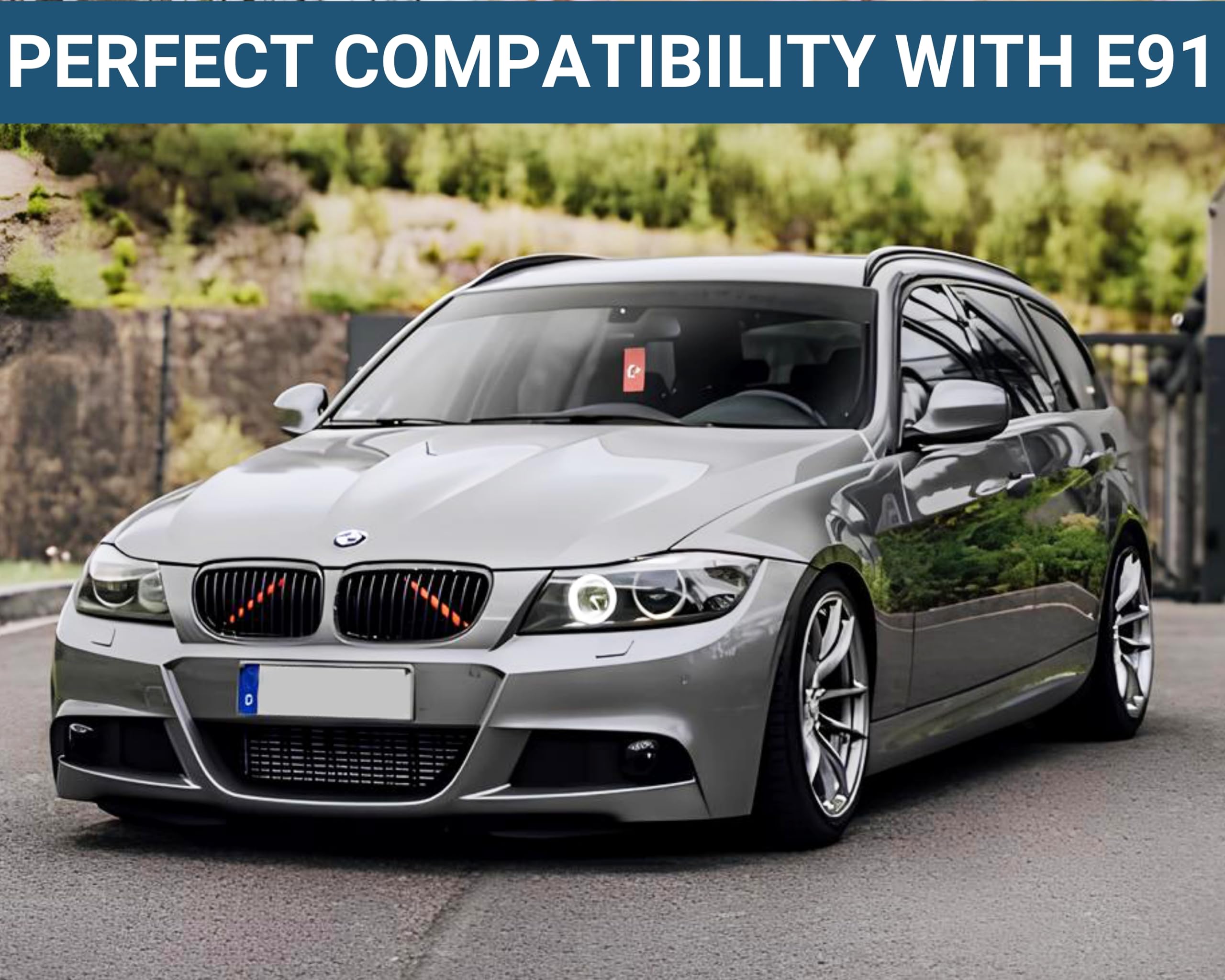 Pokrywa zamka bagażnika kompatybilna z BMW serii 3 E91 Touring | Wytrzymały zamiennik 51479142417 51479142418 51479142419