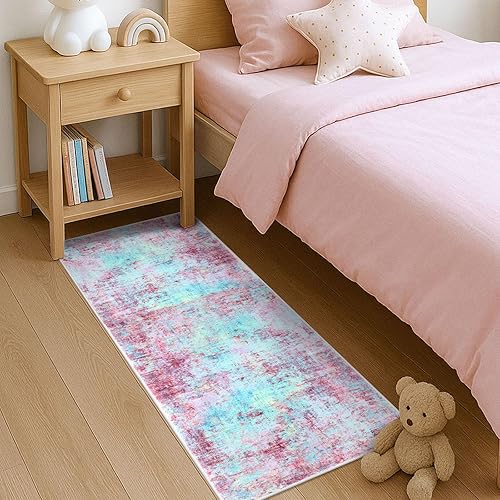 Miniatura 39 de Alfombra moderna y abstracta de área pequeña para interior de 3 x 5 pies, alfombra lavable, antideslizante, suave, verde salvia, gris, alfombra de