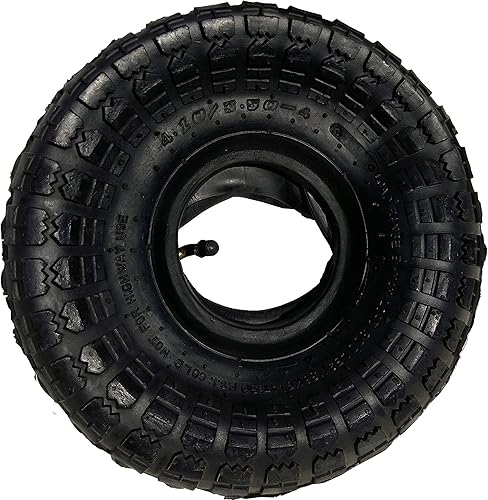 Miniatura 2 de Juego de neumáticos y tubo interior 4.103.50-4 para carretilla neumática inflable y rueda de carretilla de mano llanta de 10 pulgadas 4 '' (3.00-4)