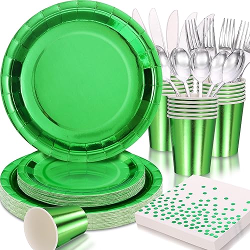 Miniatura 33 de Decoraciones de fiesta azules y plateadas, 168 platos azules y servilletas, suministros de fiesta, platos de cumpleaños azul marino para 24