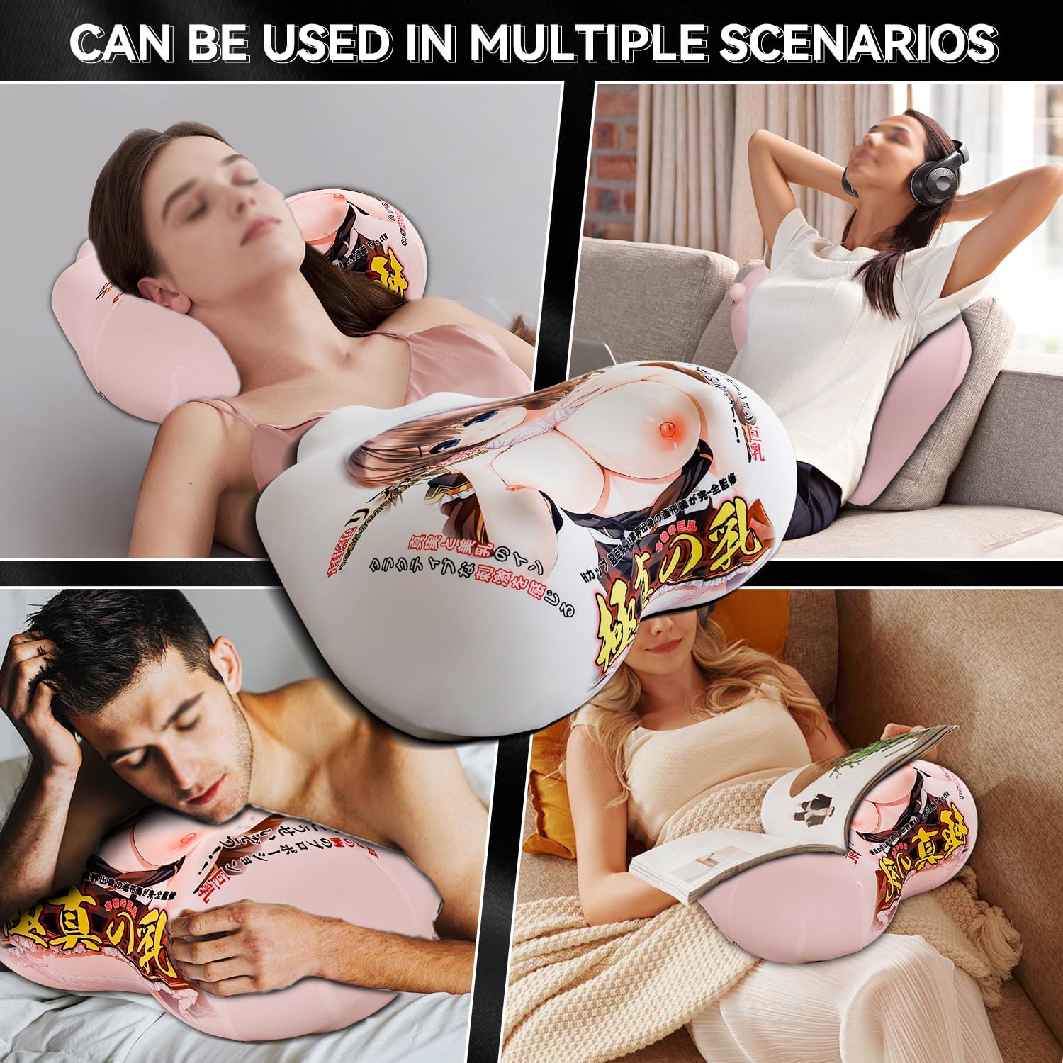 22LB Realistic Sex Doll Jelly Soft Sex Breast G Cup Big Boobs Pillow with Removable Pillowcase, Sex Pillow for Multi-Position Sex Pleasure and Life Versatility Use, Sex Toys for Women Men Couples