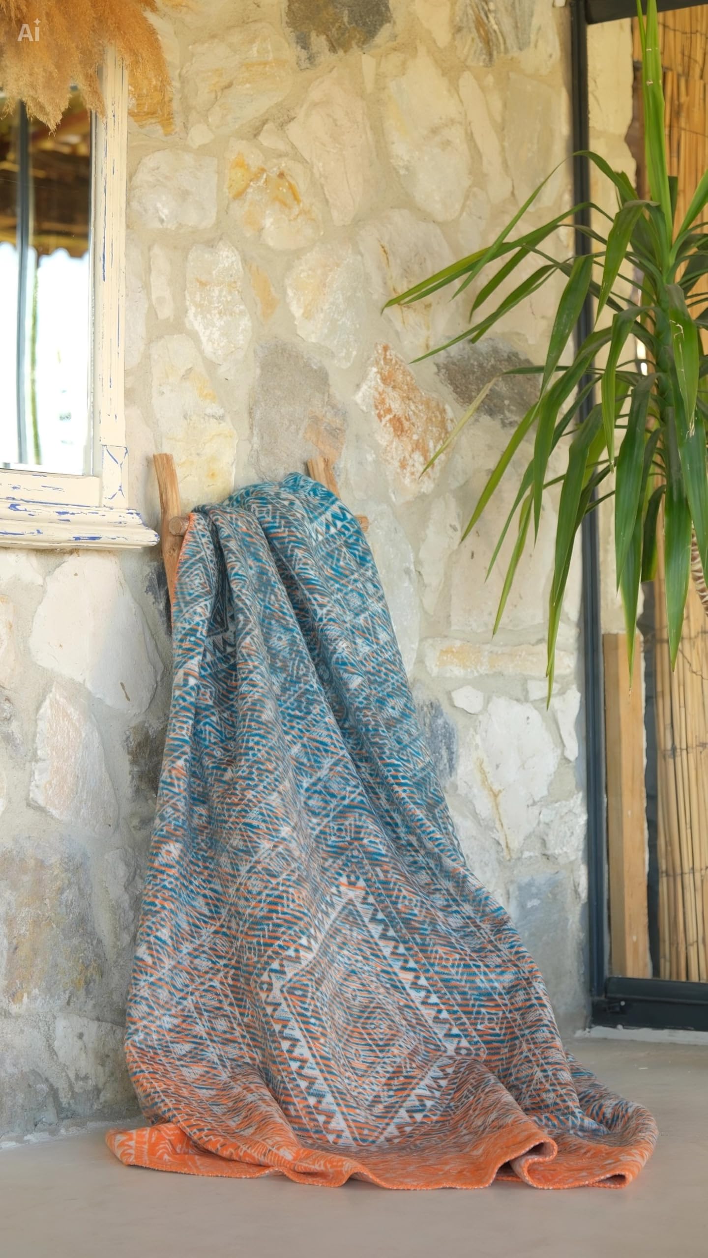 Couverture turque de qualité supérieure - Plaid en coton doux