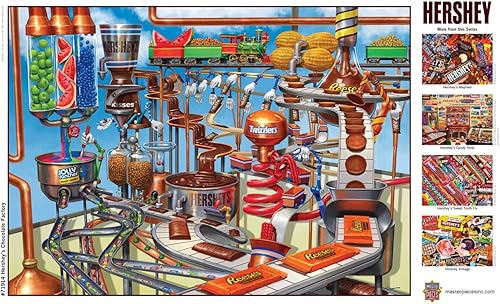 Miniatura 4 de MasterPieces Rompecabezas de 1000 piezas para adultos, familia o niños, fábrica de chocolate Hershey's - 19.25 x 26.75 pulgadas