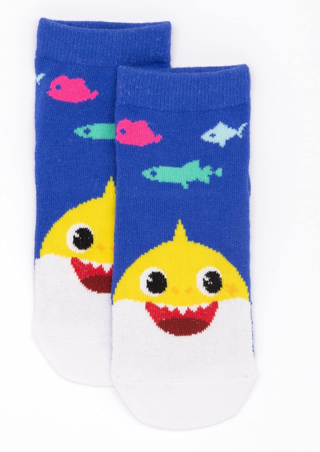 Baby Shark Socks 5 Pack Kids Toddlers Blue Cream Family Song Footwear