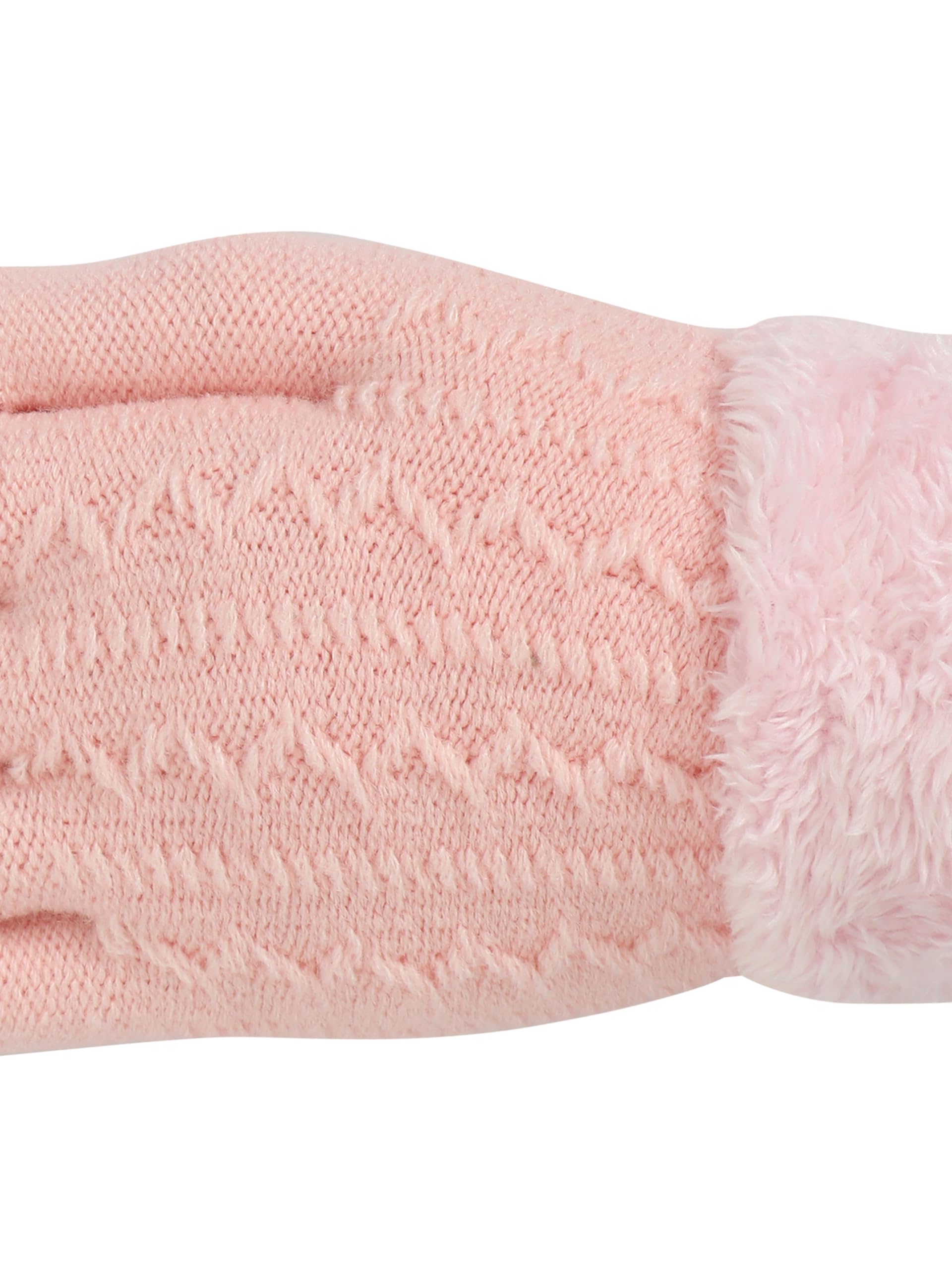 FabSeasons Acrylic warm Woolen Winter dotted print knit cold weather fleece wool Gloves for Boys & Girls, fits for 7-14 years - Image 3 thumbnail