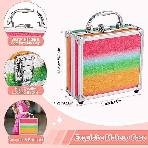 Miniatura 5 de Anpro Estuche de maquillaje todo en uno con juego de maquillaje profesional para adolescentes, kit completo de cosméticos para principiantes con