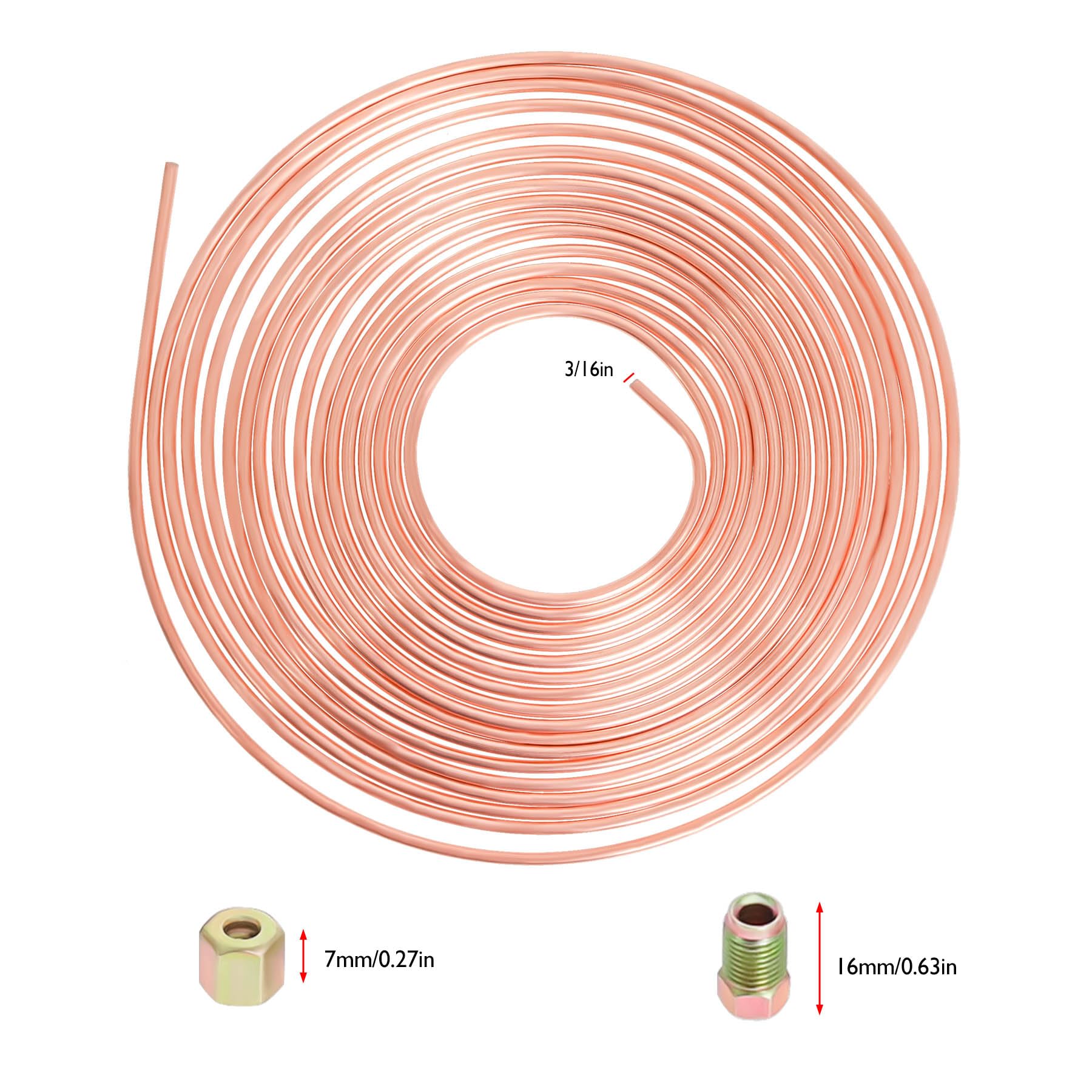 Sealey BN71620 Tubo Freno Dado 1.1cmUNF X 20tpi Maschile 0