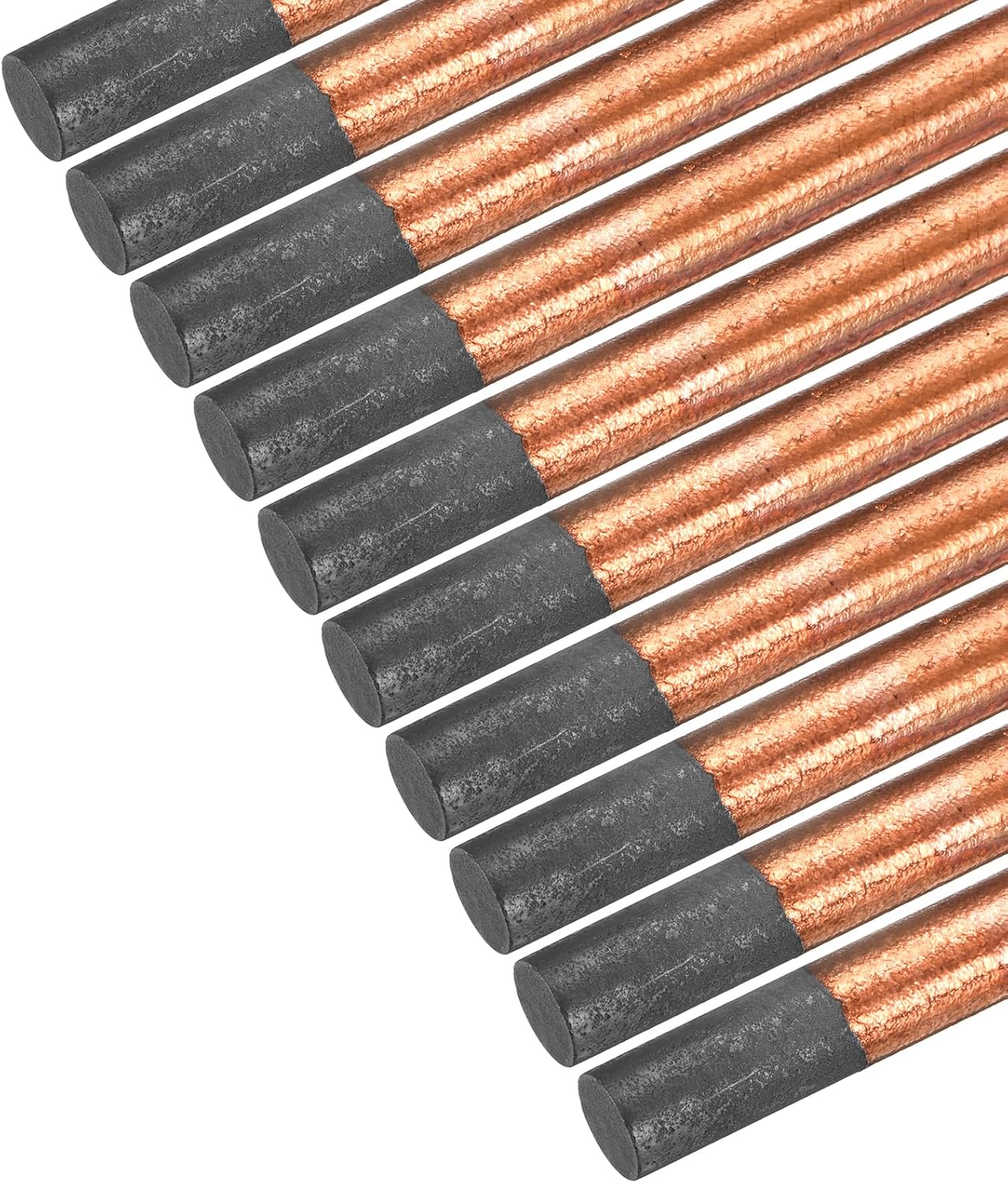 PATIKIL Copper Coated Gouging Carbon Electrode Rods, 12mm/0.47 Inch Dia