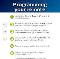 Vista 6 de Mando a Distancia Universal Philips, Reemplazo Universal de Mando a Distancia TV, Mando a Distancia Universal para TV Samsung, para Reemplazo