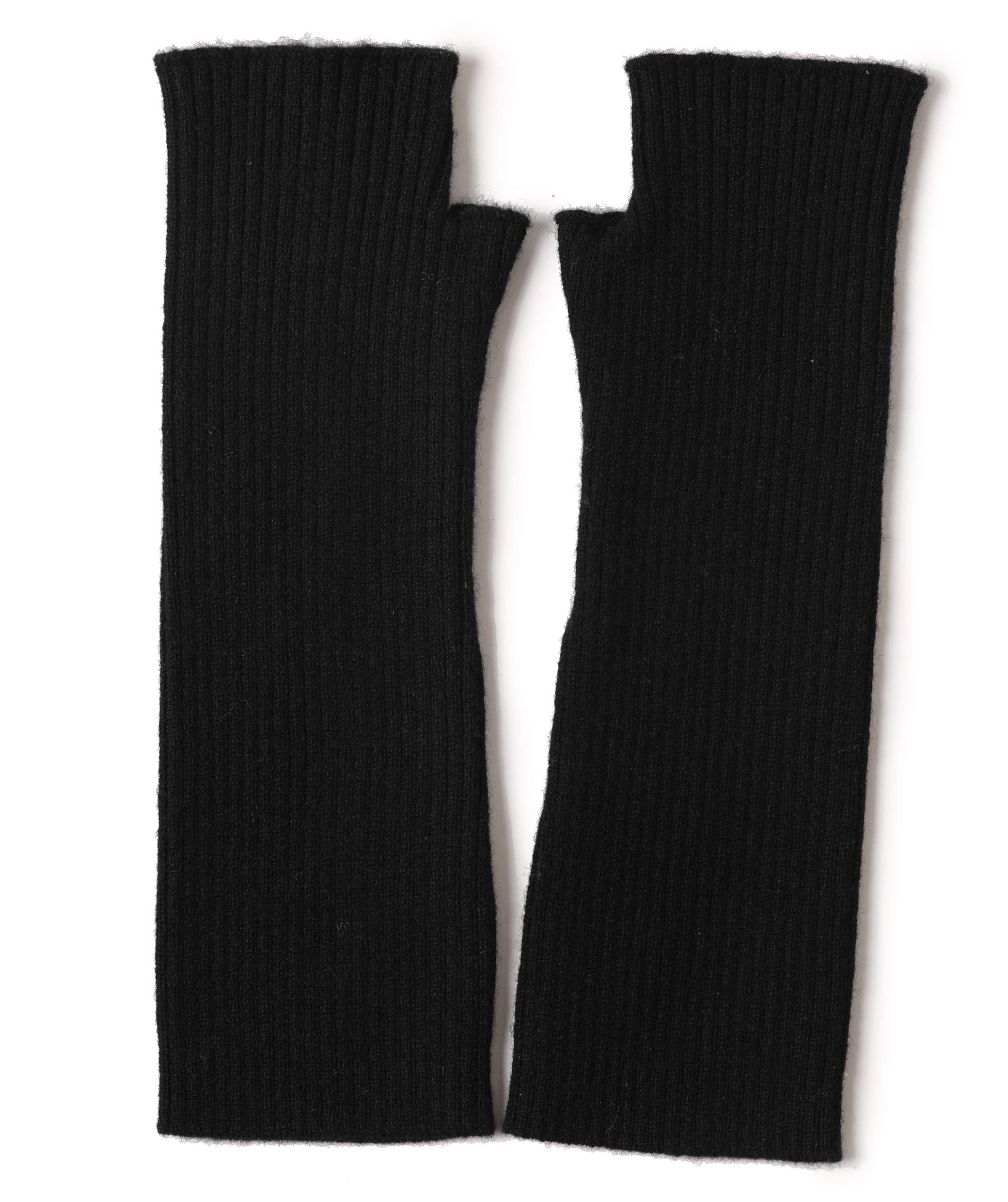 Medio-lungo Manicotti Donna 100% Cachemire Lana Scalda Braccia Guanti Senza Dita Scaldamani Cashmere