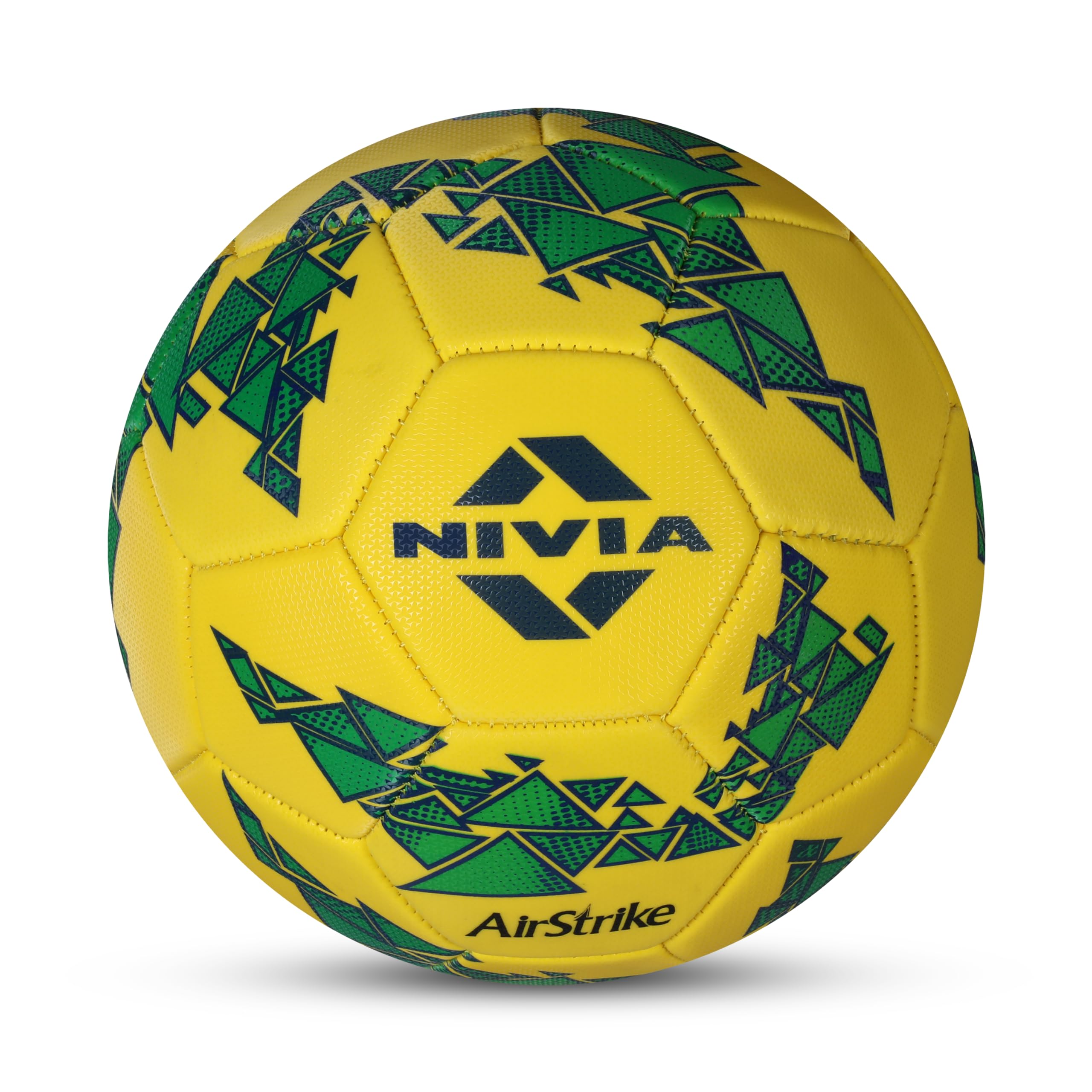 Nivia Air Strike Football, 32 Panel, Foamed PVC Stitched, Grassy Ground Hobby Playing Football, Football for Men and Women, Size -5 (Yellow) (B09VKJTYLY) Amazon Price History, Amazon Price Tracker
