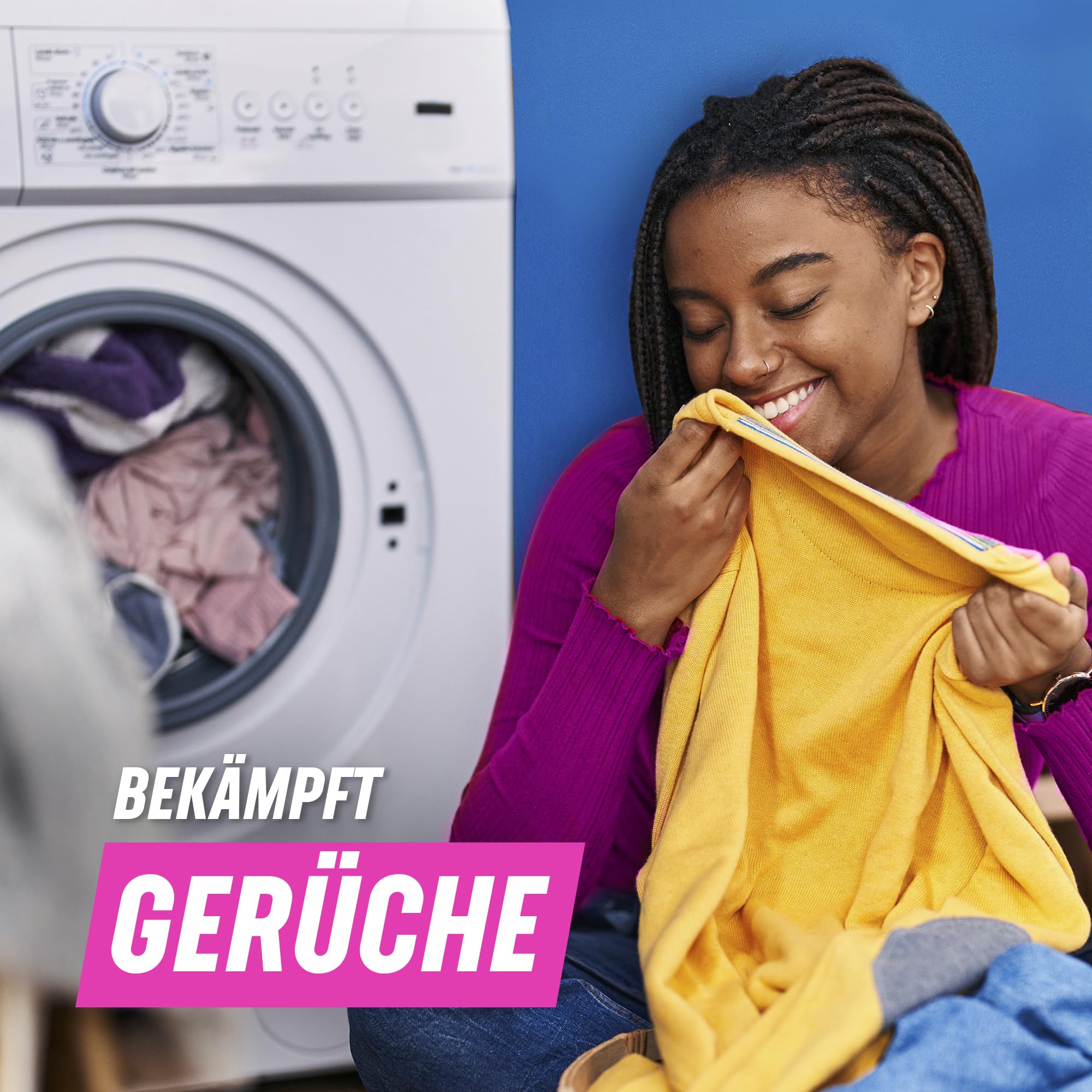 Vanish Oxi Action Pulver Pink – 1 x 1,65 kg – Fleckenentferner und Wäsche-Booster Pulver ohne Chlor – Für bunte Wäsche