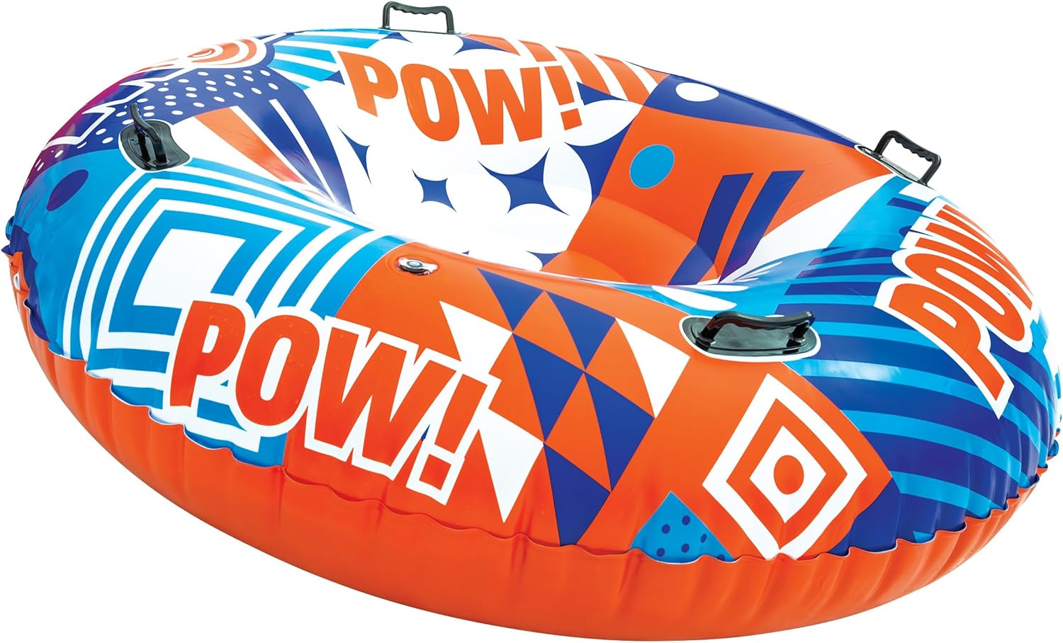 Wow Sports POW Inflatable Snow Tube - Tarpaulin Bottom - Heavy Duty Sled for Kids - Winter Sledding Toy