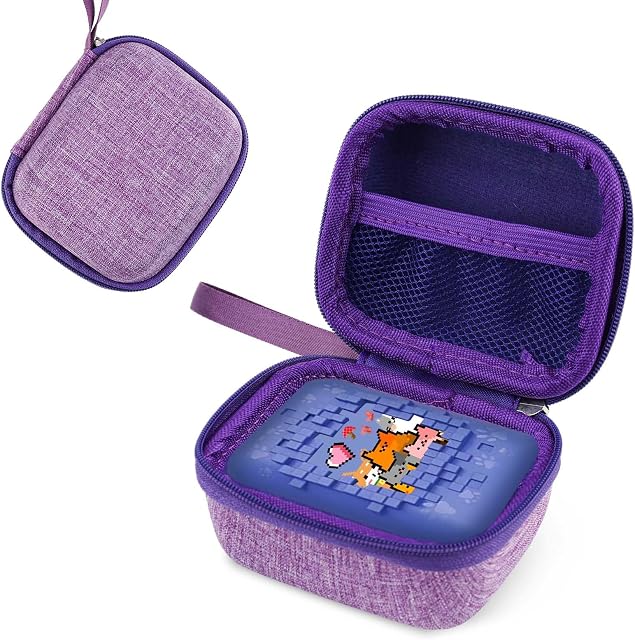 Twardy Futeral do Przenoszenia do Bitzee Interaktywne Zabawki Cyfrowe Zwierzatko, Futeral Ochronny Kompatybilny z Bitzee Wirtualne Elektroniczne Akcesoria do Zabawek, Tylko Etui, Fioletowy