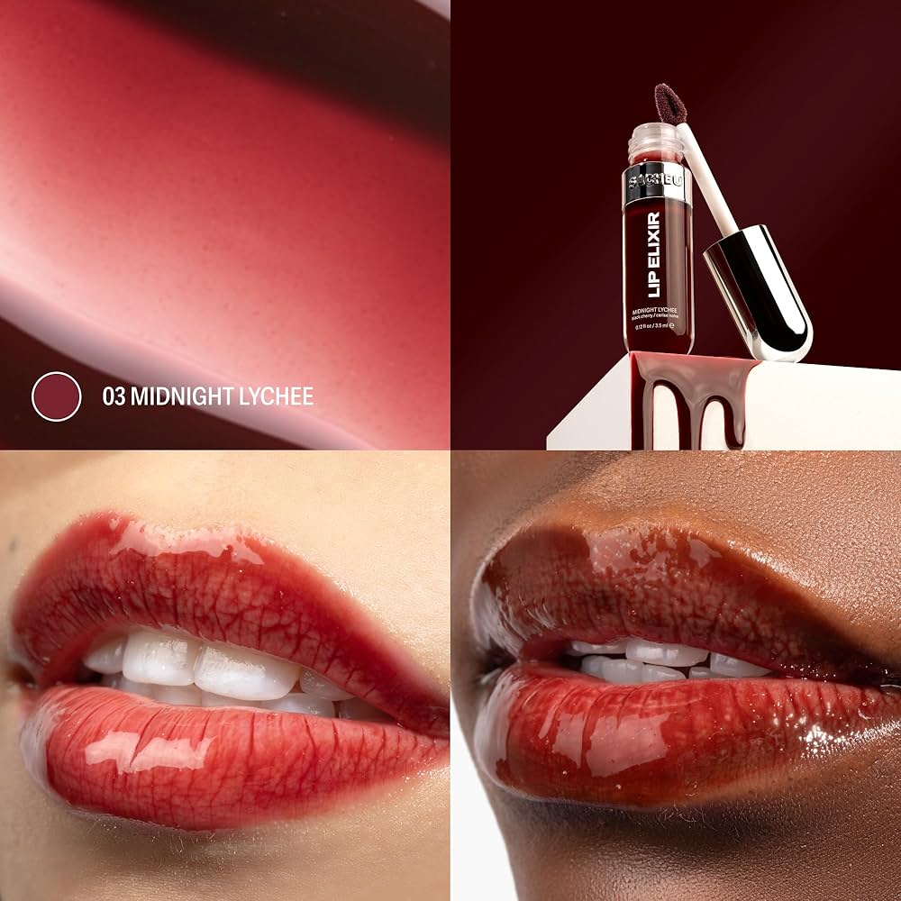 Amazon.com : Sacheu Lip Elixir Nourishing and Hydrating Lipgloss
