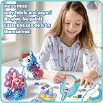 Craft Gifts for Girls Poke in Kits Unicorn and Mermaid Mess-Free for Kids 4 5 6 7 8 9 Years Old Birthday Presents Creative DIY Art Craft Activity