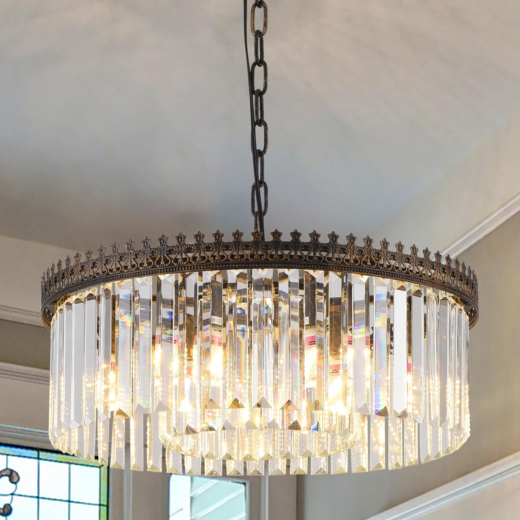 ELGOBST 6-Light Crystal Chandelier