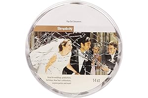 Simplicity Silver No-Mess Mess Free Streamers for Weddings