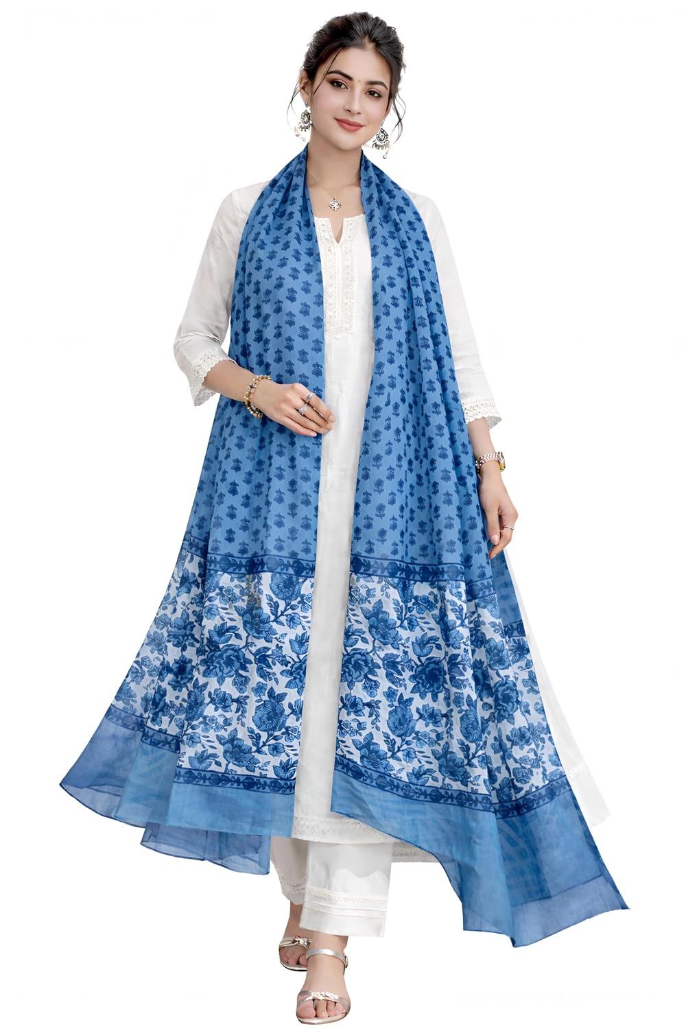 Saheli Pure Cotton Yarn Digital Printed Dupatta for Women & Girls/Soft Lightweight Breathable Fabric/Bright Fast Colours/N... - Review, Price and Buying Guide