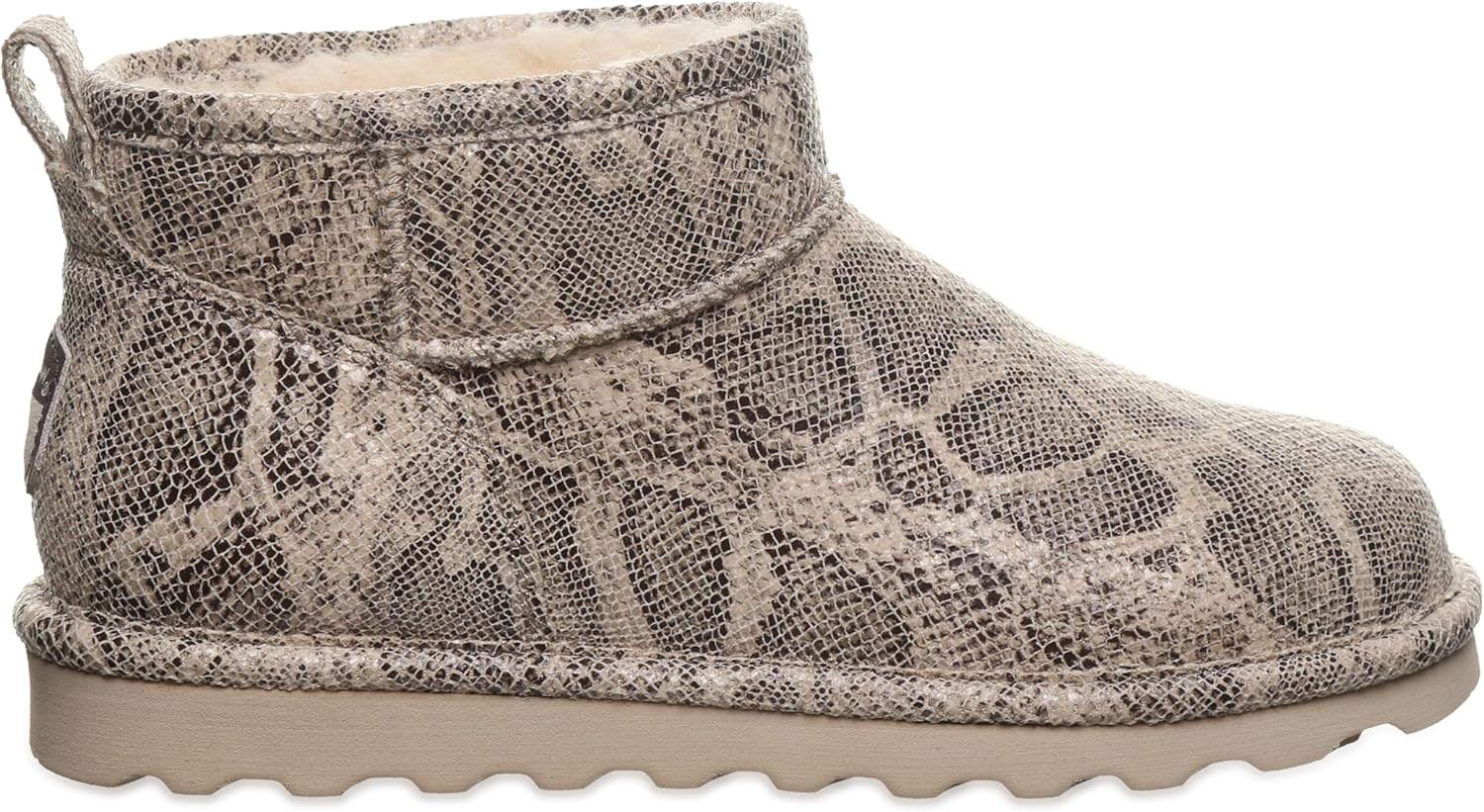 BEARPAW Women's Shorty Exotic Oat Snake Boot