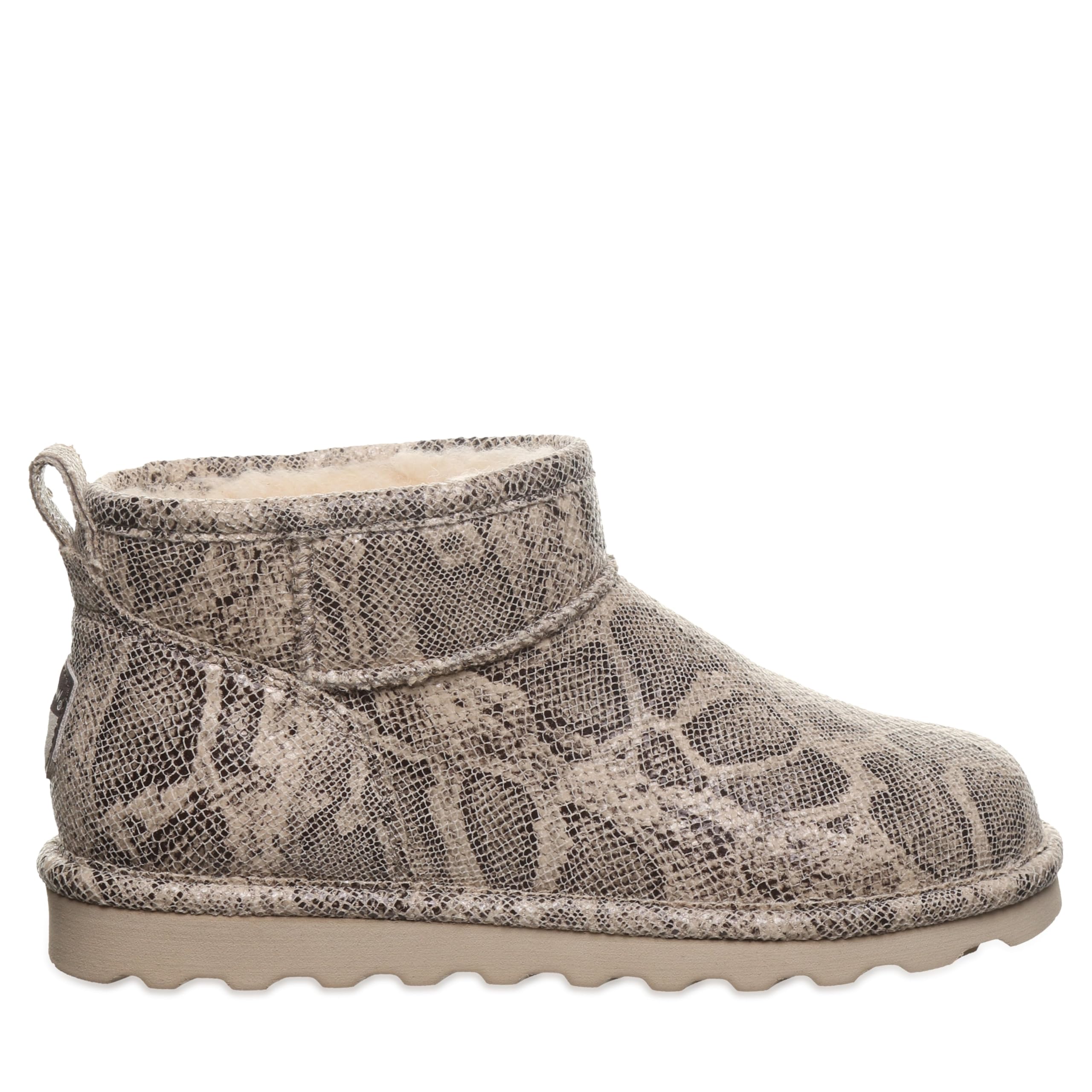 BEARPAW Womens Shorty Exotic Oat Snake Boot