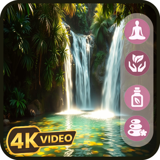 Zen-Wasserfall-Meditation – Geräusche von fließendem Wasser