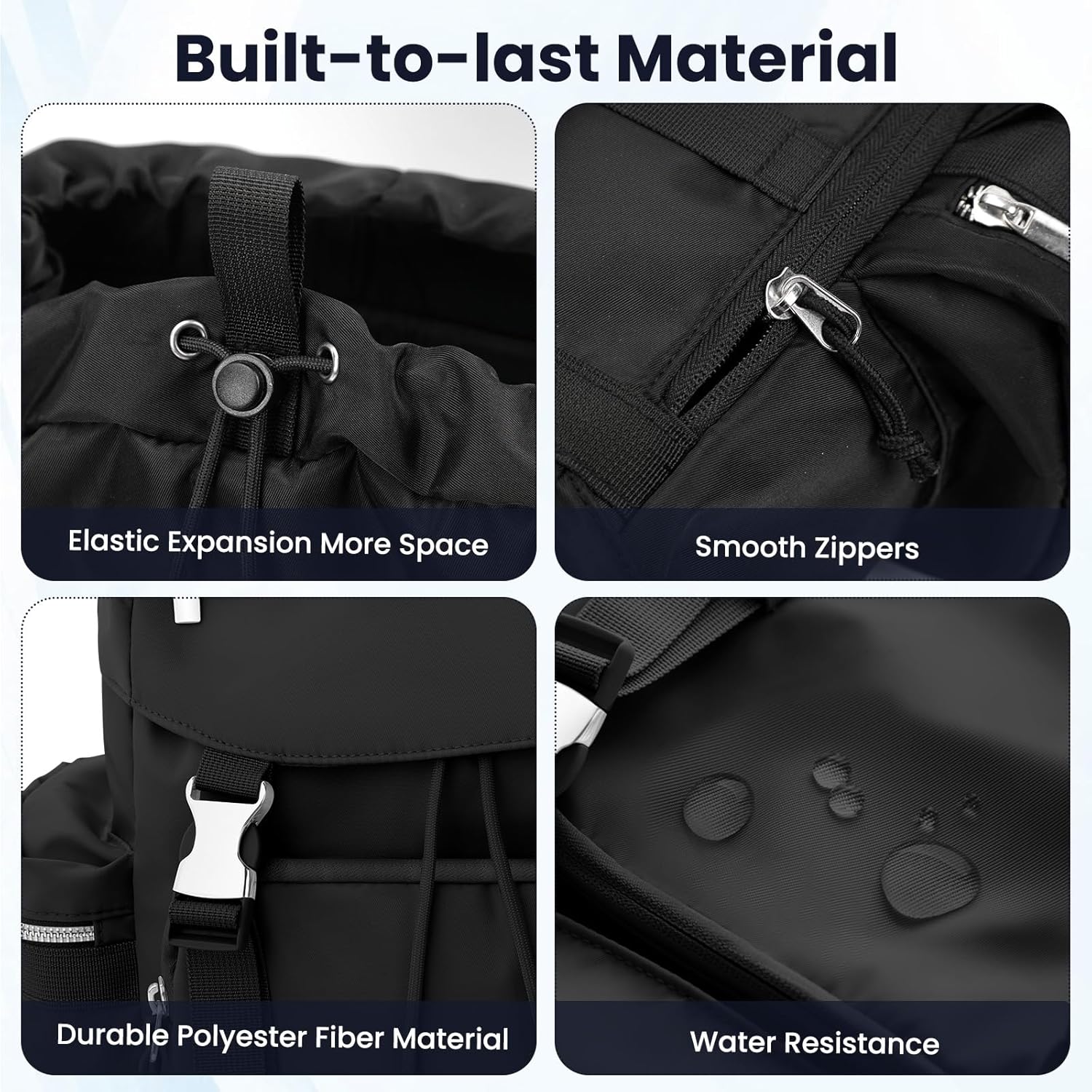 Diaper Bag Backpack with Changing Pad, Pacifier Case & Stroller Straps, Insulated Pockets Water Resistant Travel Essentials Baby Bag Multipurpose Travel Back, Big Storage in a Small Footprint