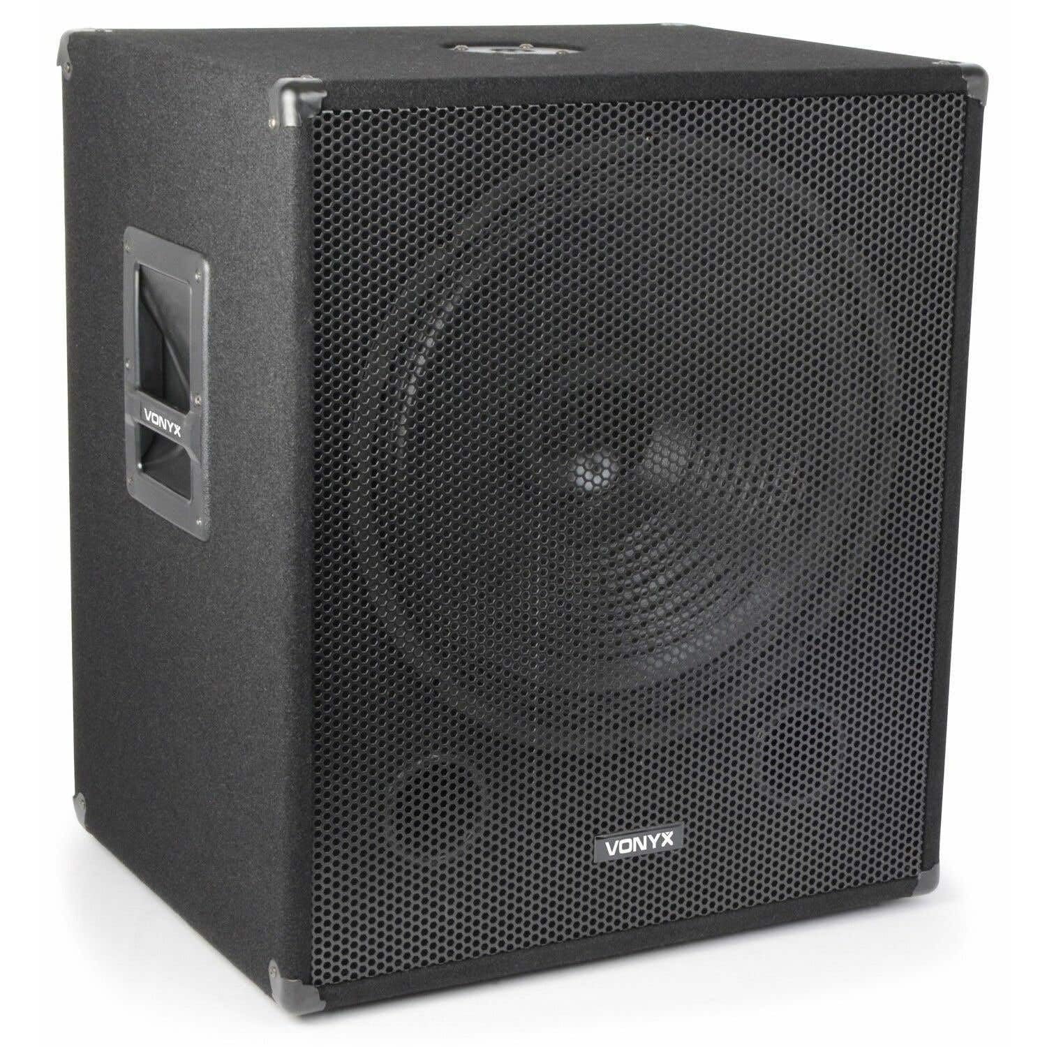 VONYX 2000W - Kit Sono DJ - Subwoofer avec Amplificateur et Câbles, Idéal pour Animer Vos Soirées