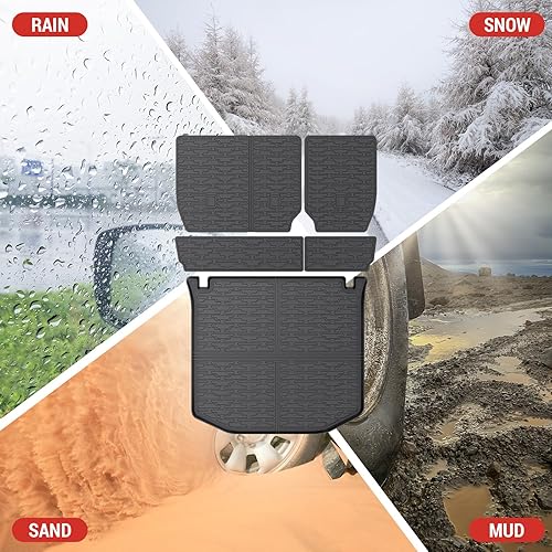 Miniatura 7 de Forro de carga con cubierta trasera de asiento para Jeep Grand Cherokee 2011-2021 y 2022 2023 WK Tapete de carga TPE para todo tipo de clima para