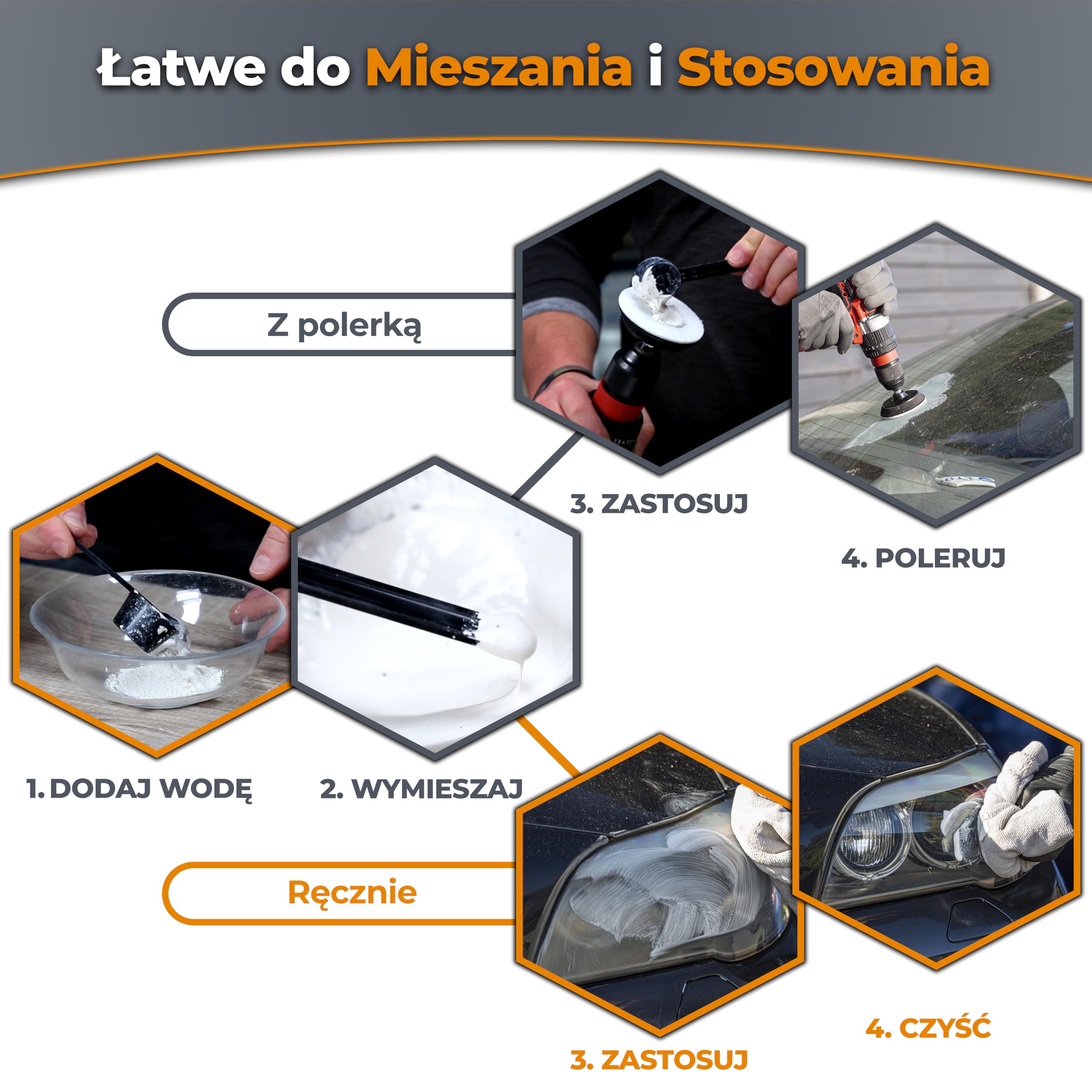 Glass Polish 90001 Tlenek ceru, Wysokiej jakości proszek do polerowania szkła - drobne ziarno- TREO 95% - 2,5 μm - 50 gramów.
