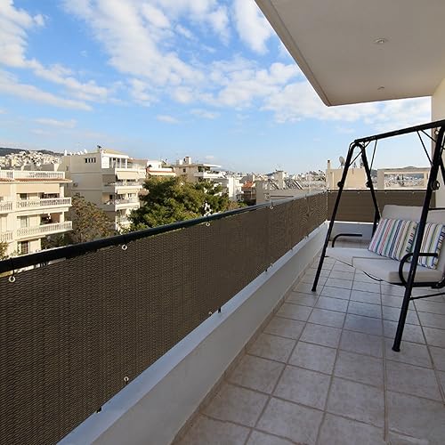 Miniatura 6 de Patio Paradise - Pantalla protectora de privacidad de 3 x 1 pies, perfecta para exteriores, patio, paraíso, balcón, piscina, porche, barandilla,