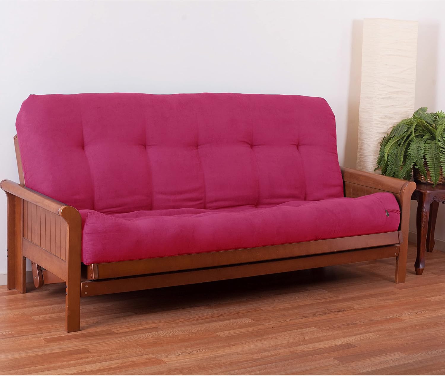 Blazing Needles Vitality 9" Microsuede Futon Mattress, Queen, Spice