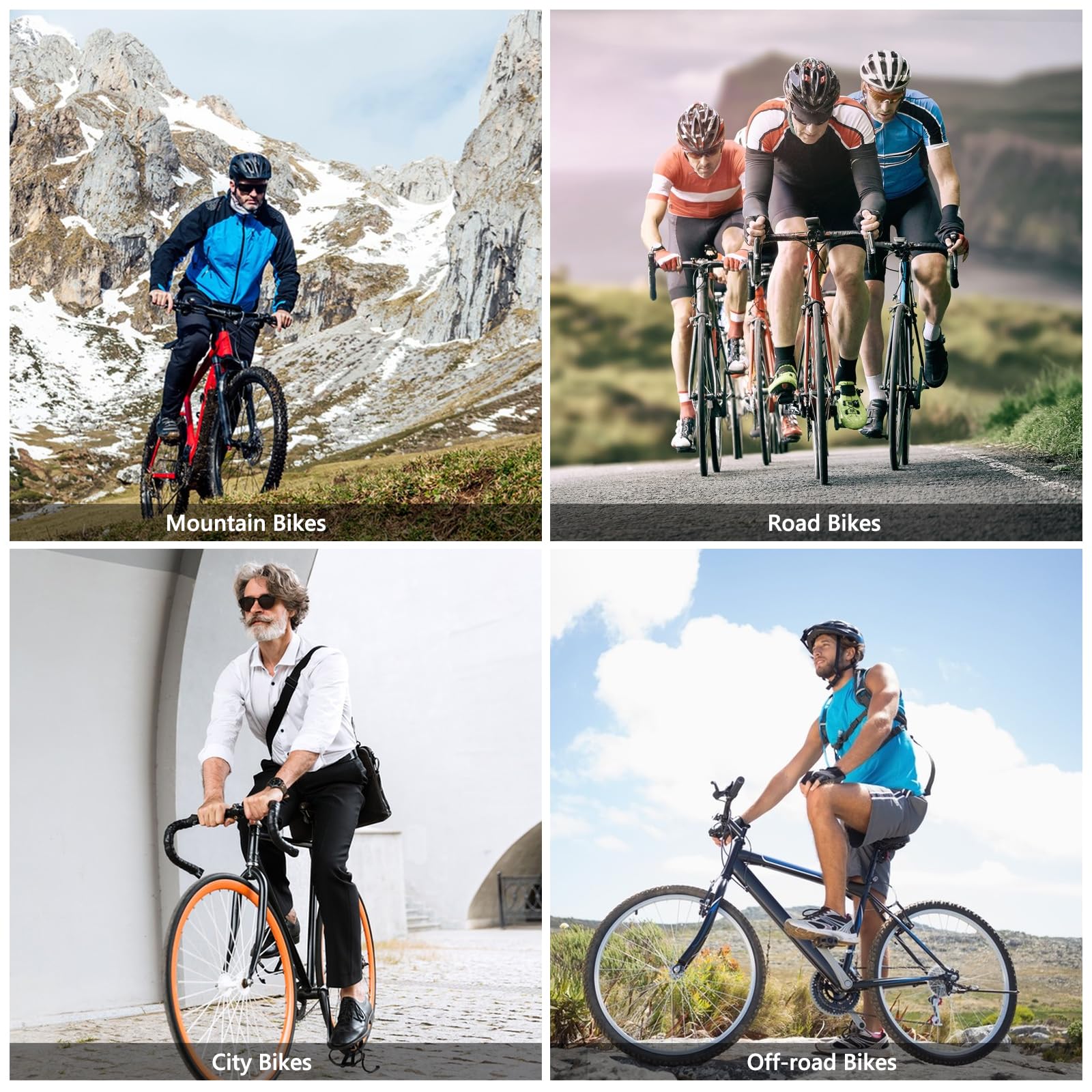 Fahrradsattel Ergonomisch Bequem – Komfort-MTB-Sattel mit Gel, Aussparung für Druckentlastung, schmerzfreies Radfahren, atmungsaktiv – Ideal für Damen & Herren