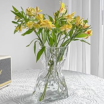 Amazon.co.jp: 花瓶 ガラス フラワーベース 不規則 透明ガラス Amazon.co.jp: 花瓶 ガラス フラワーベース 不規則 透明ガラス