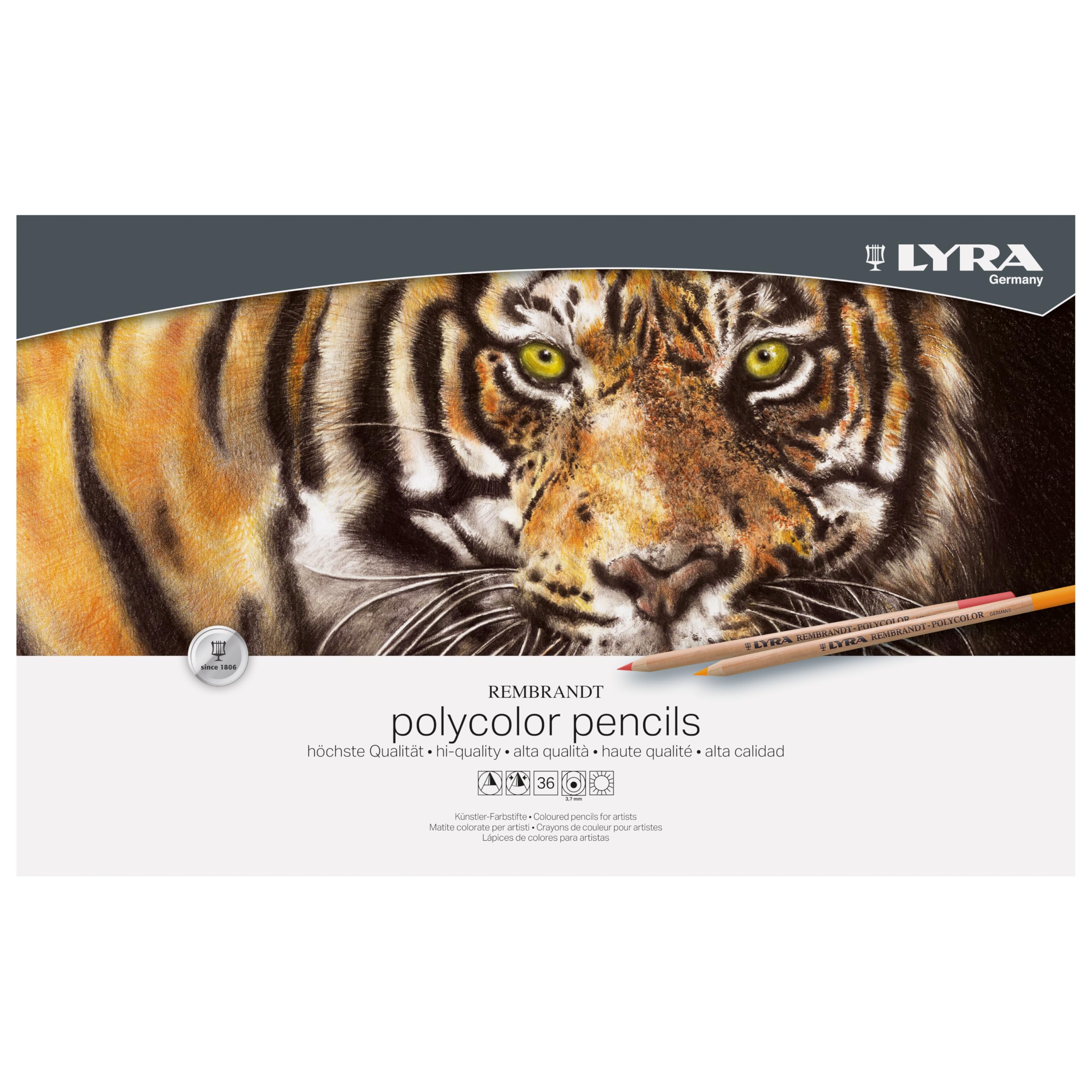 Amazon.com : Lyra Rembrandt Polycolor Colored Pencils - 36