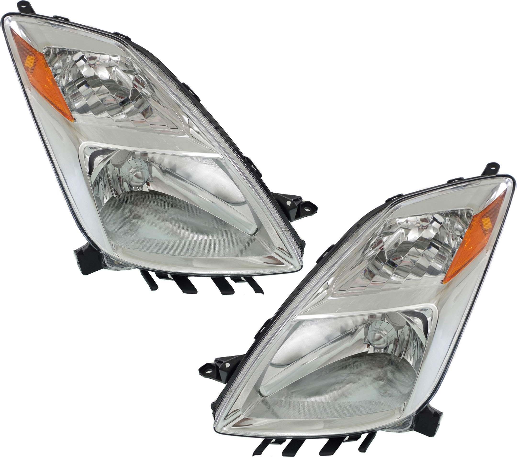 Driver Side Left Headlight Assembly For Toyota Prius 2006-2009 – Halogen, Chrome