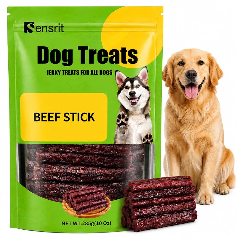 Petisco de Carne Seca para Cães Sensrit com Proteína de Carne, Sem Cereais, 283 g